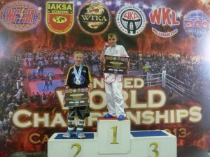 Nicky McHugh Gold Medal in Low Kicks Category