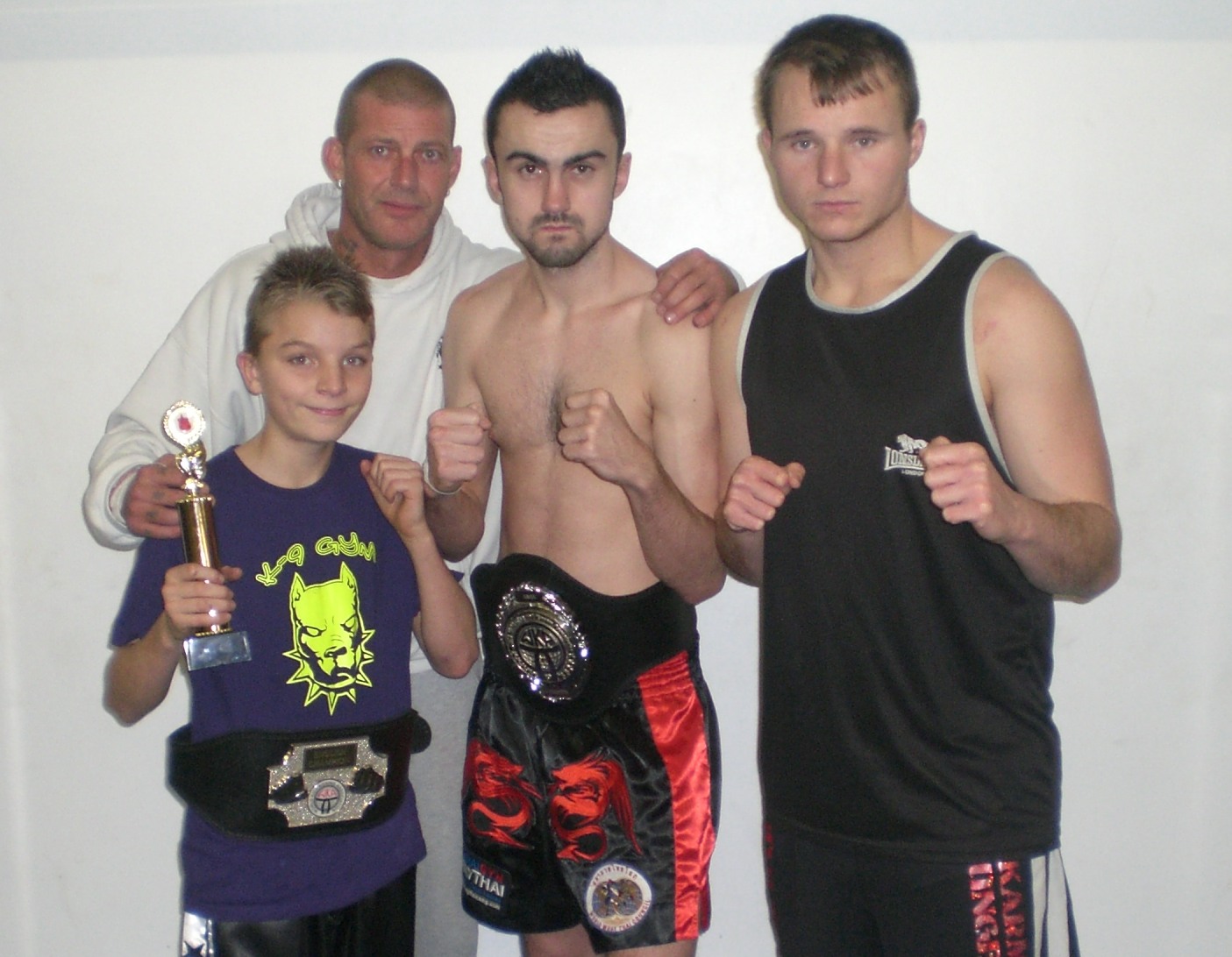 New Champions Danny Mitchell & Nicky Mchugh with Aaron Monson and coach Dave Munro