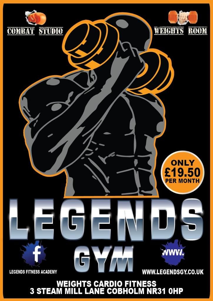 Legends Gym pricing